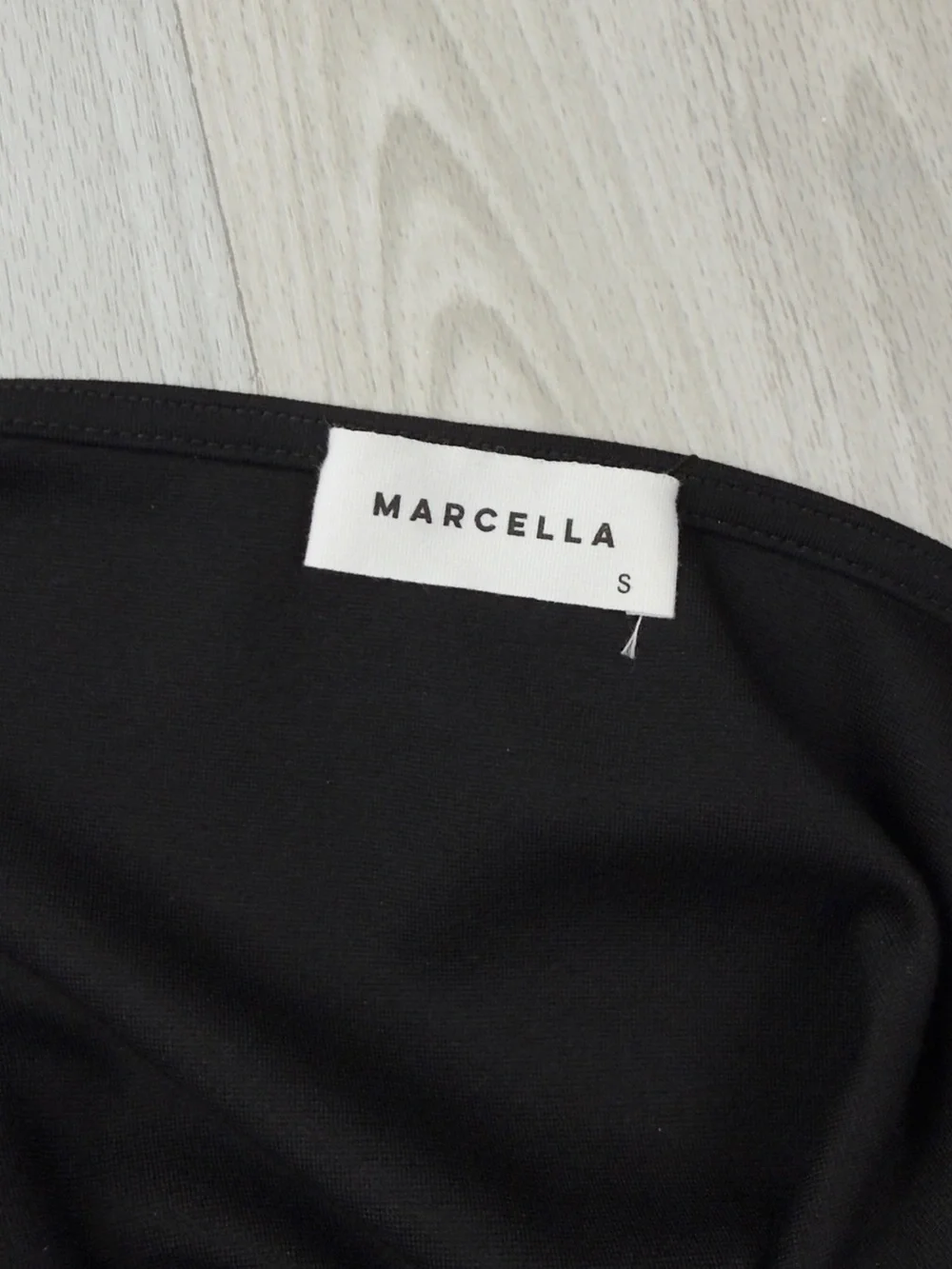 Marcella NYC Manhatten One Shoulder Midi Dress European Ponte Open Back Halter S - Picture 13 of 15